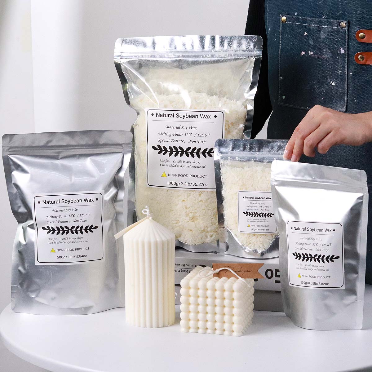 100/250/500/1000g natürliche S – Candle Making Kits Bewertung und Preis